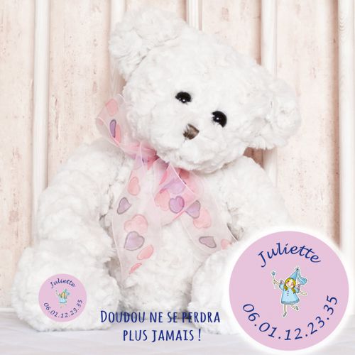 Etiquettes Autocollantes Nounours Personnalisées