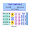 Étiquettes thermocollantes mix de formats variés
